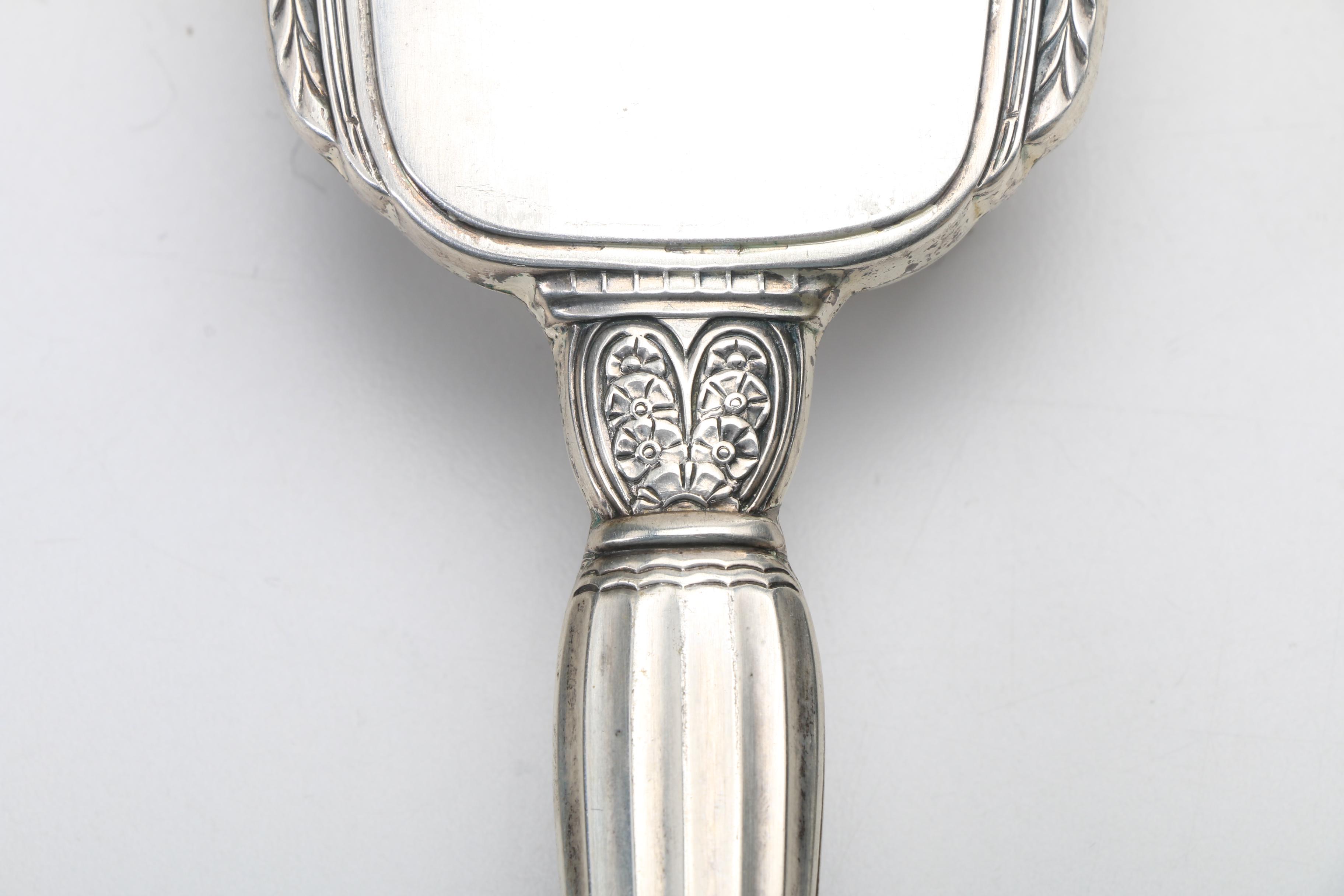 Vintage Saart Brothers Sterling Silver Art Deco Vanity Set