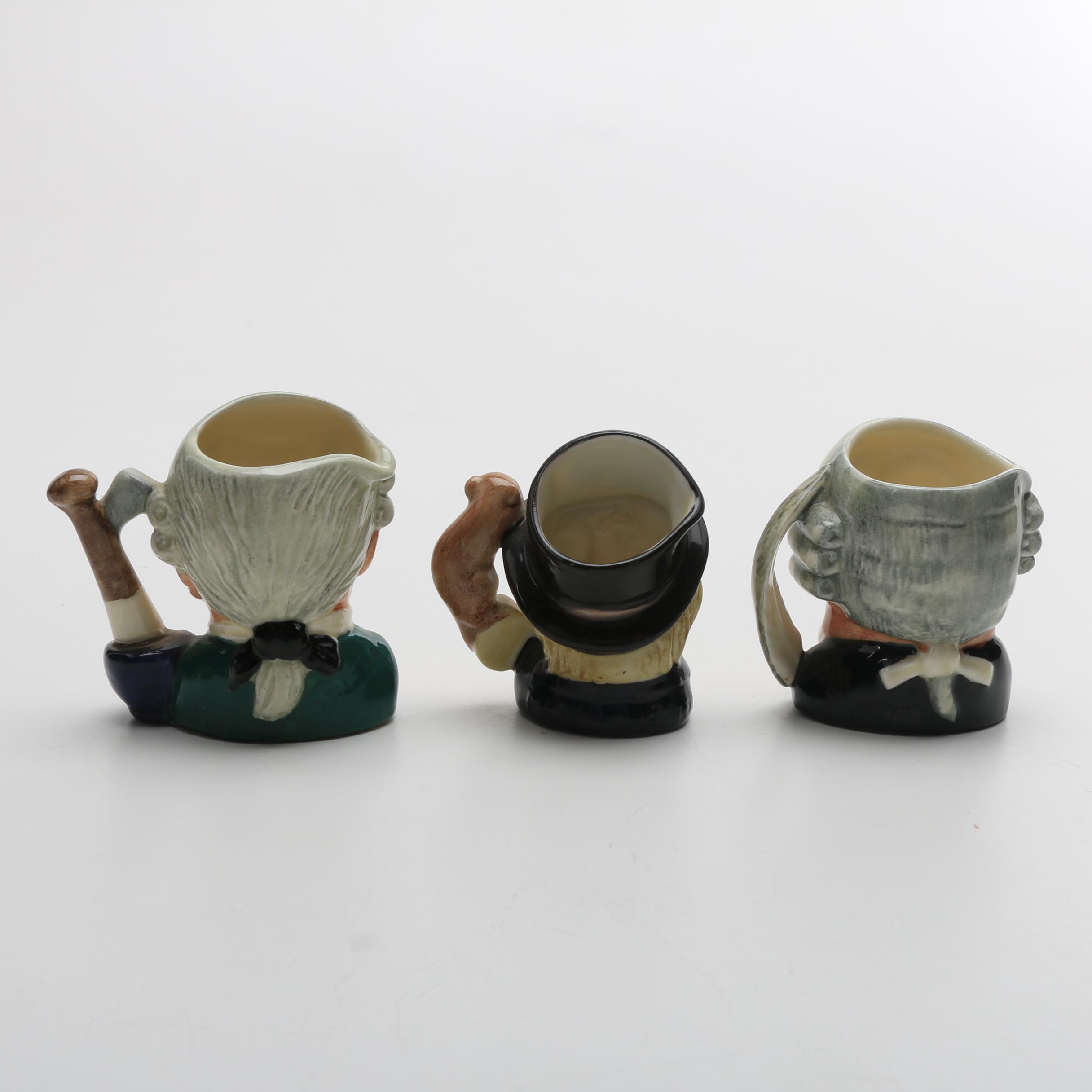 Eleven Royal Doulton Mini Character Toby Jugs