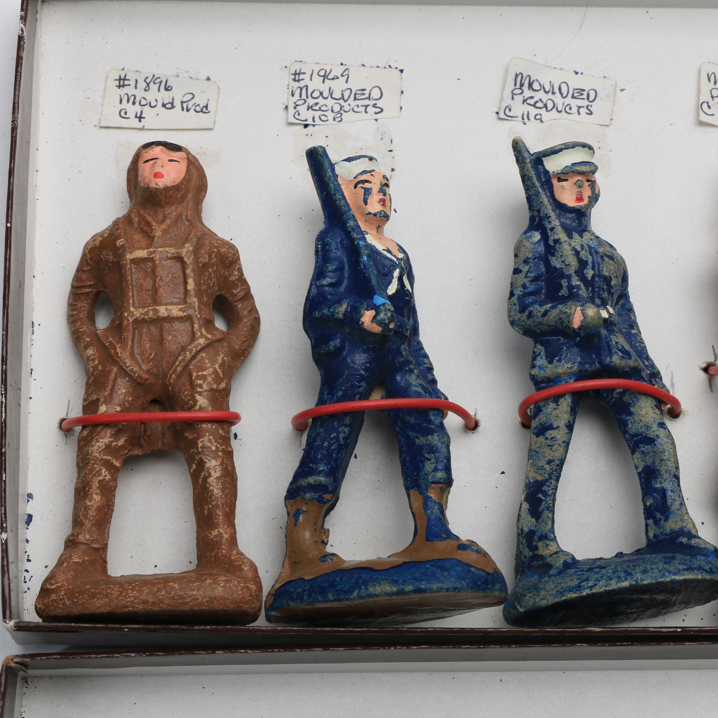 Collection of Ten Vintage Toy Soldiers