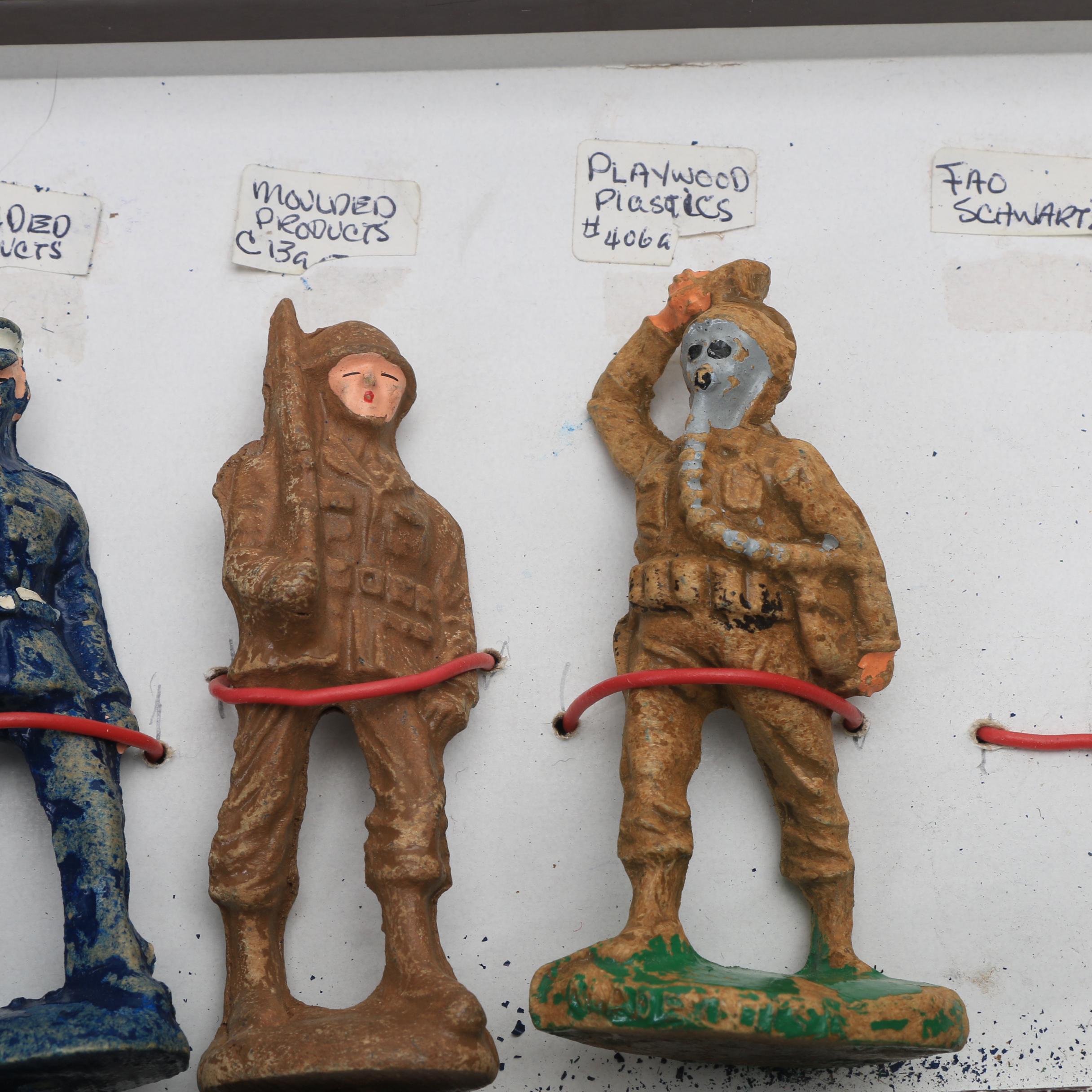 Collection of Ten Vintage Toy Soldiers