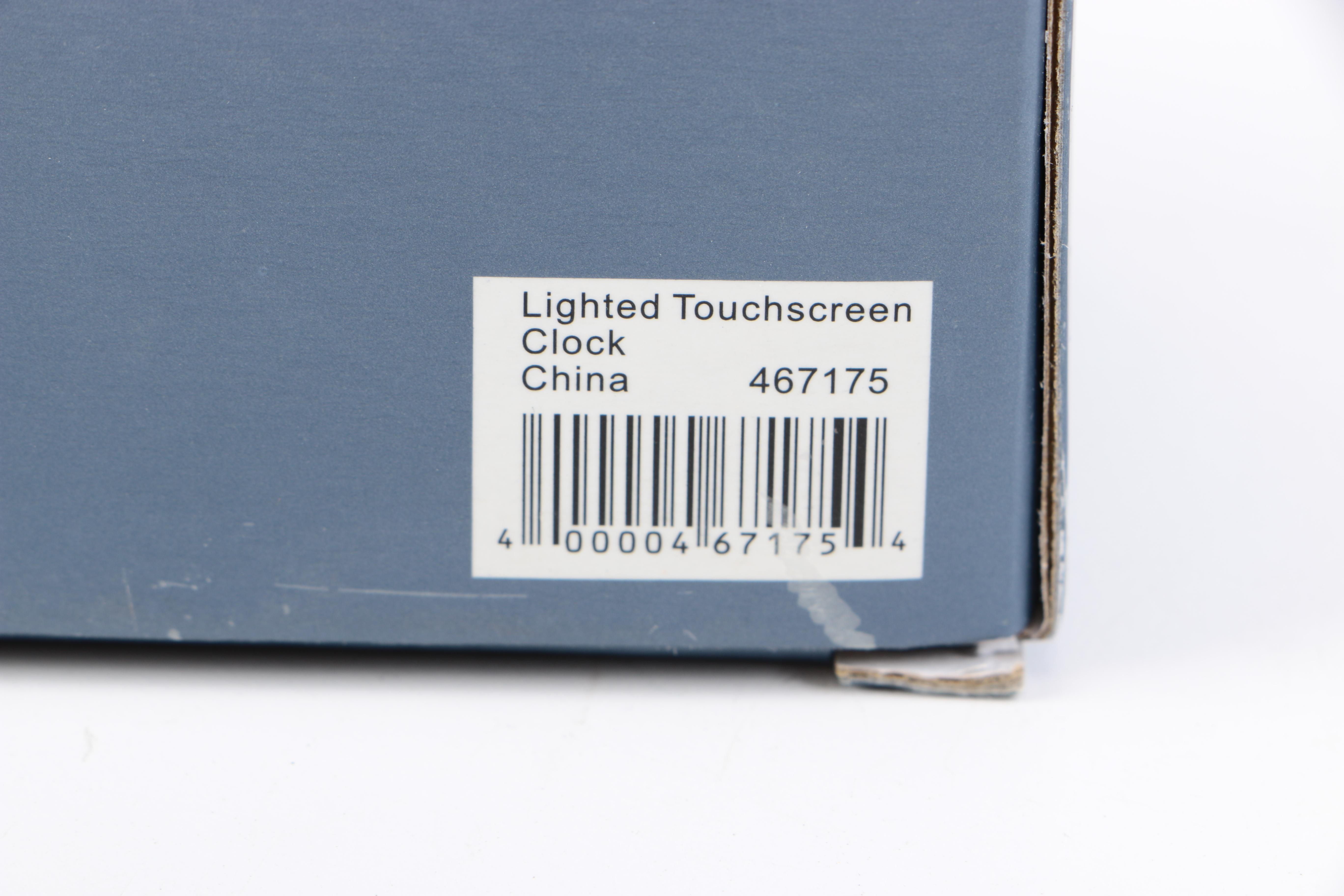 Brookstone Touch Screen Alarm Clock