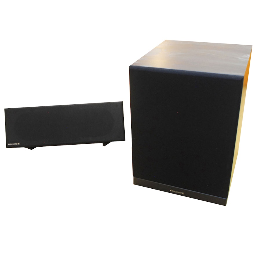 Atlantic Technology Subwoofer and Center Channel Speaker