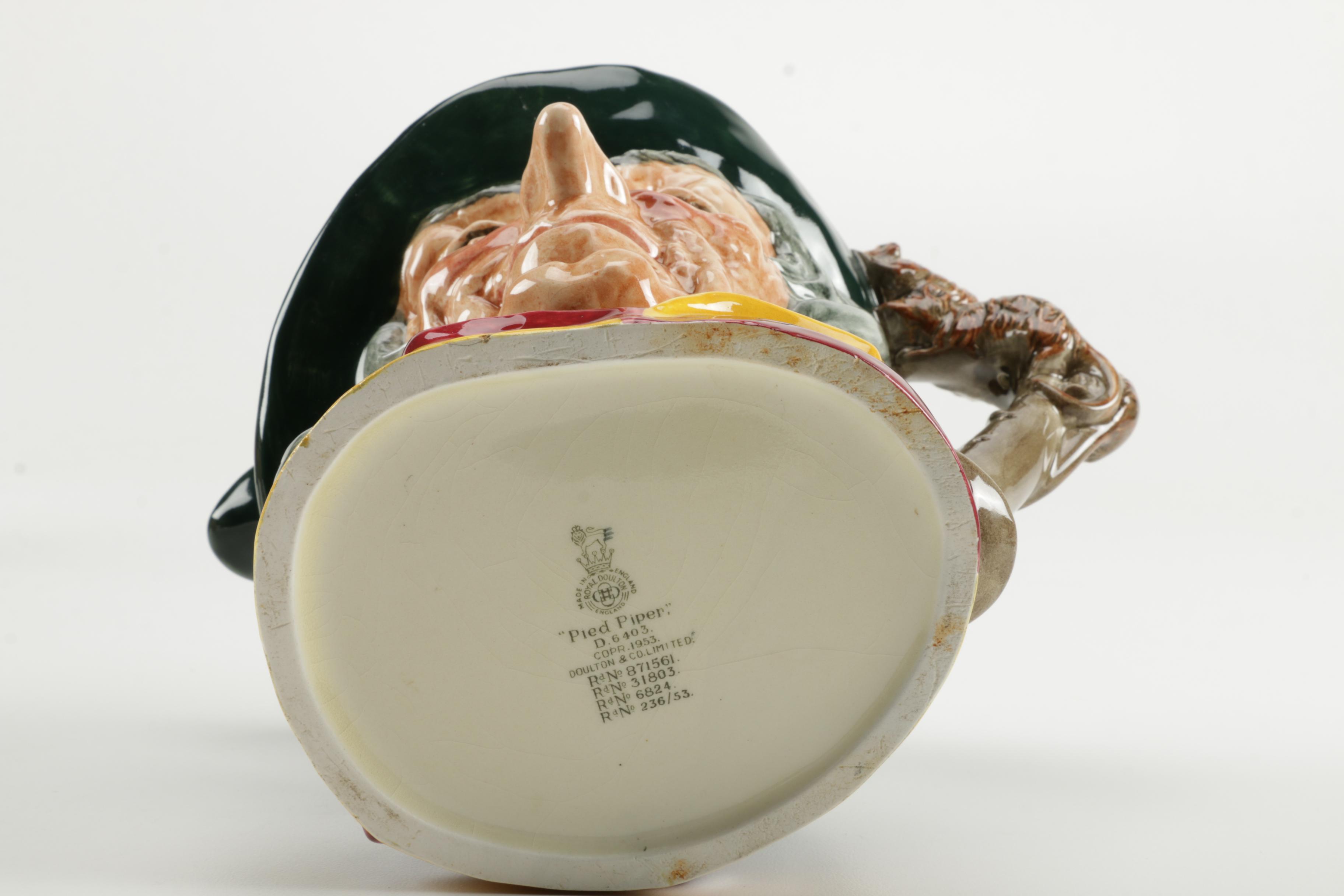 Royal Doulton "Pied Piper" Toby Mug and Barware