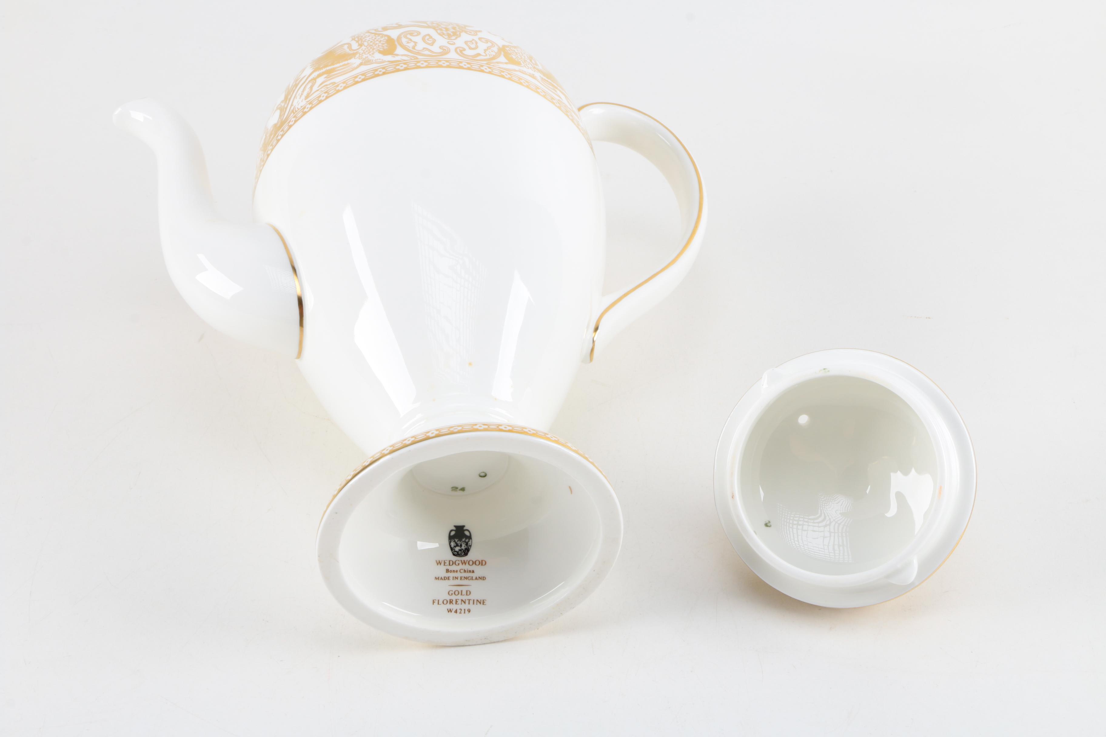Wedgwood "Gold Florentine" Coffeepot