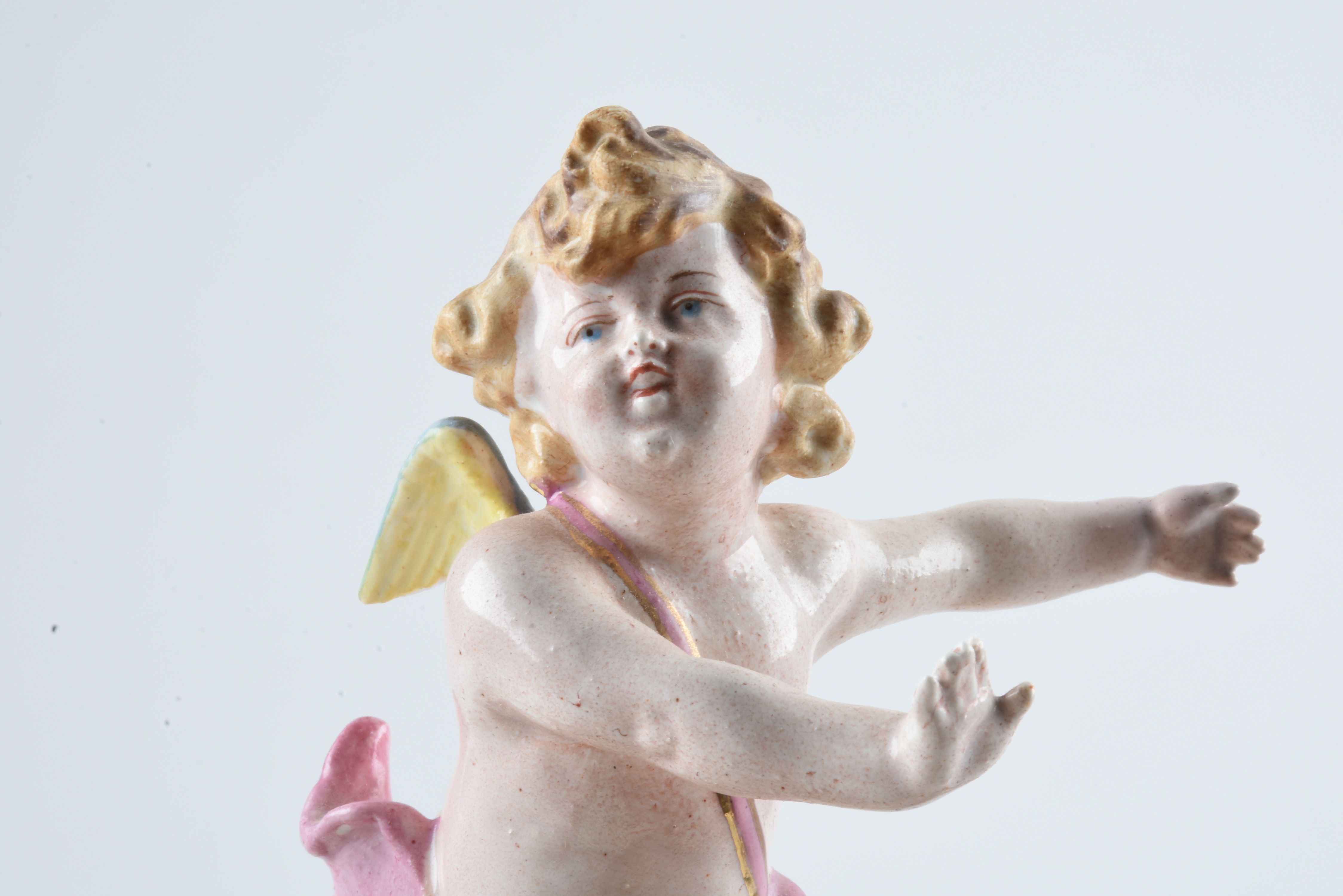 19th-Century Fischer J. Reticulated Ceramic Figural Console Bowl