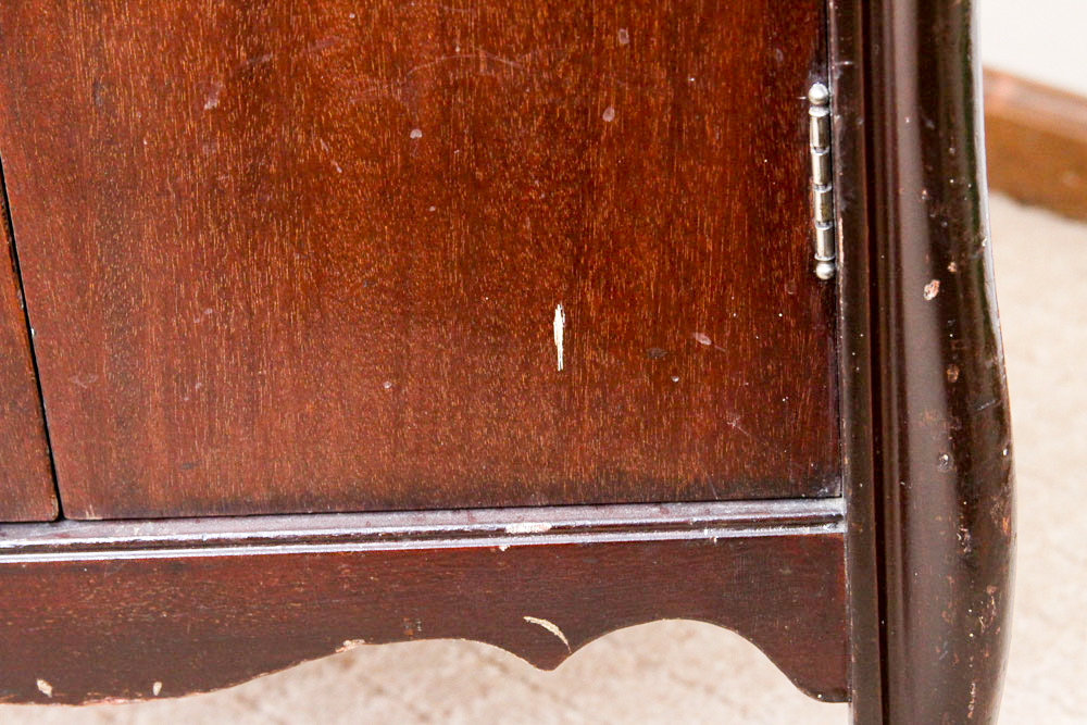 Vintage Columbia Grafonola Phonograph Cabinet and Vintage Records