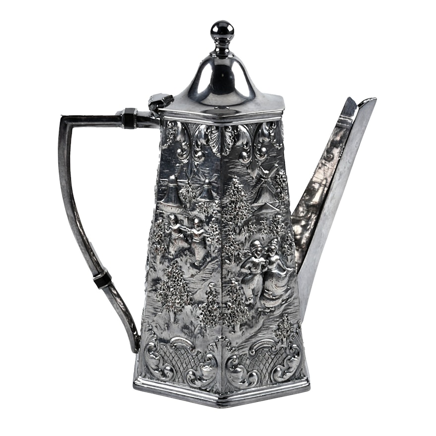 Barbour Silver Co. Silver Plate Coffee Pot