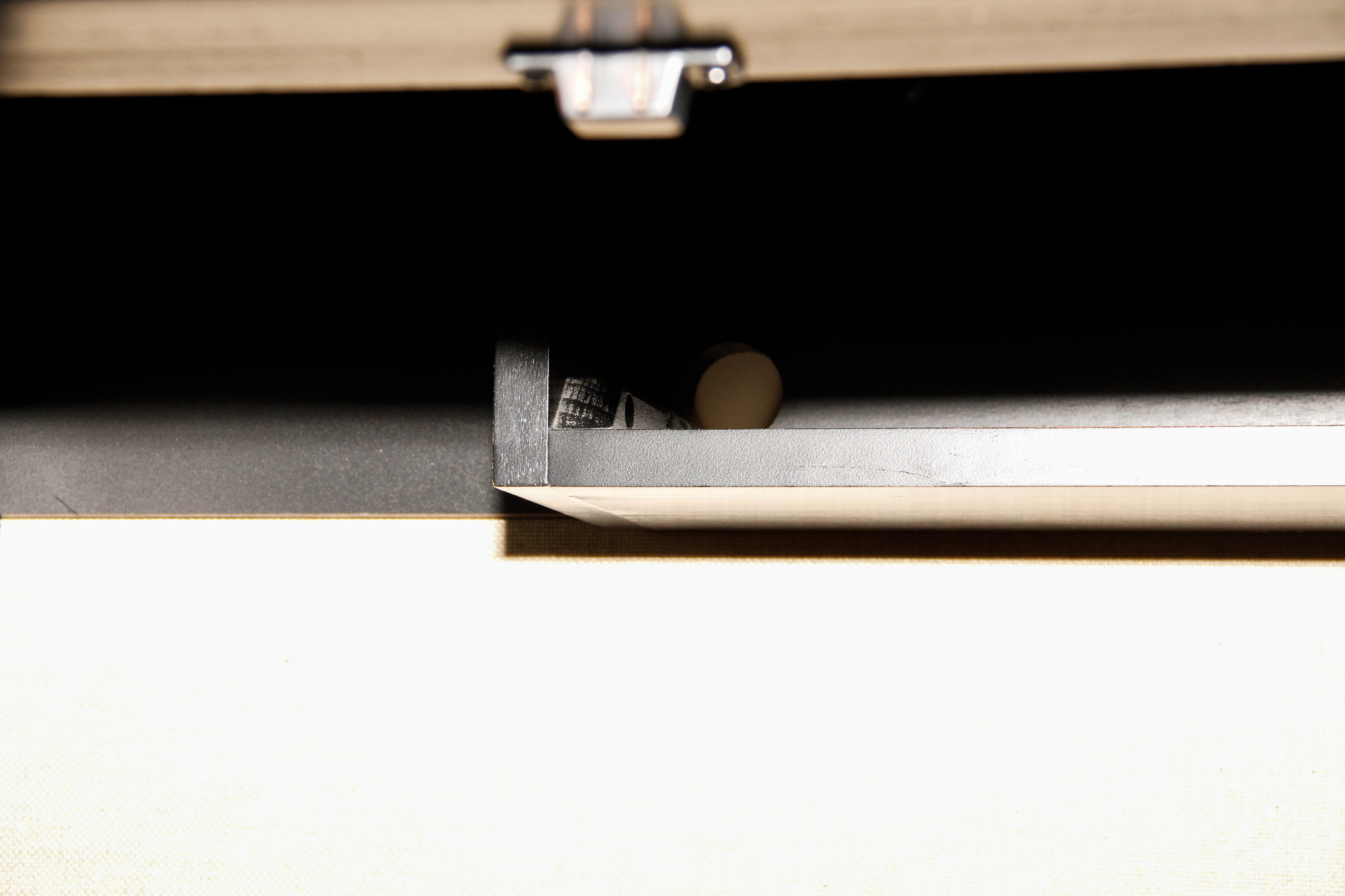 Black Wooden Computer Armoire