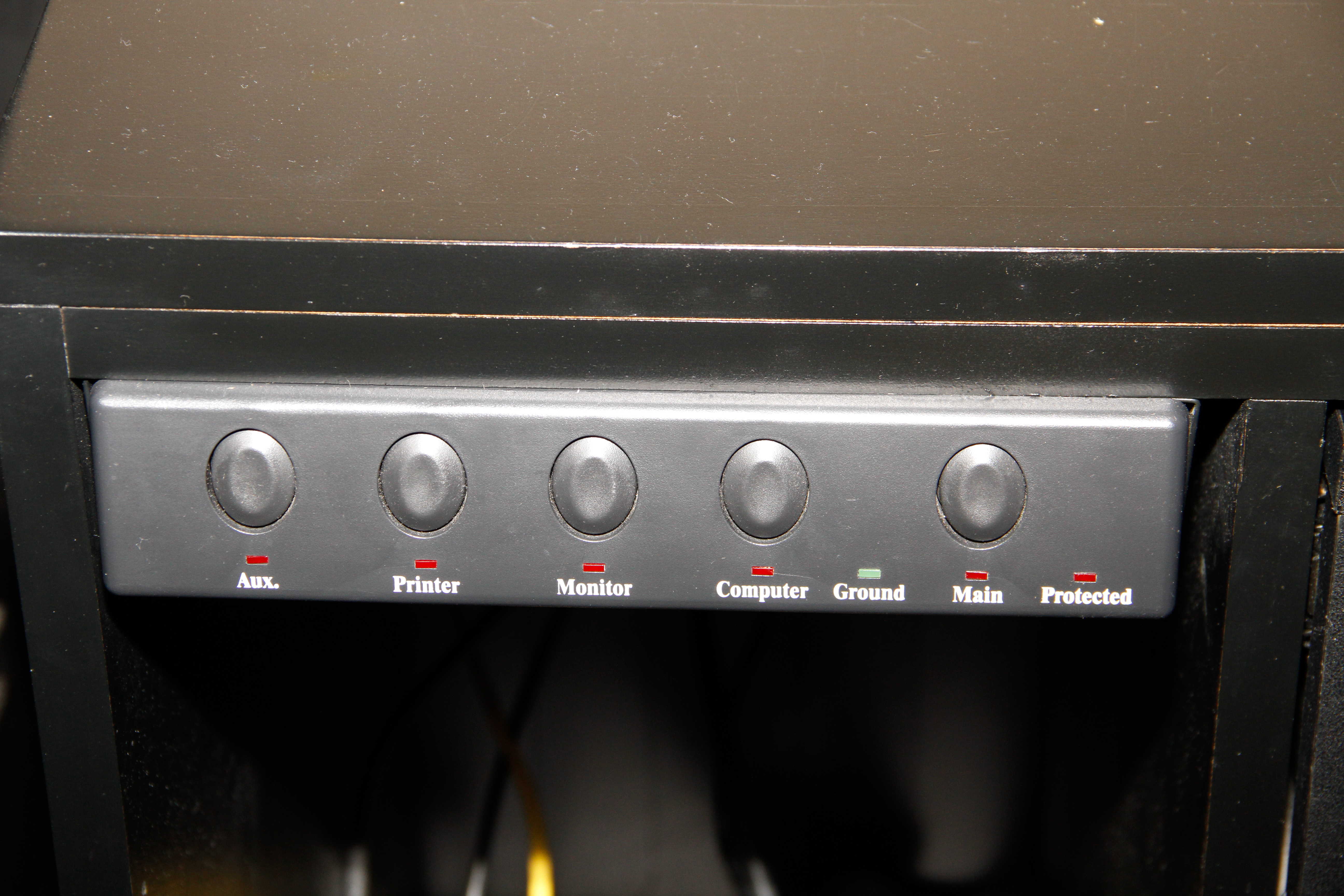 Black Wooden Computer Armoire