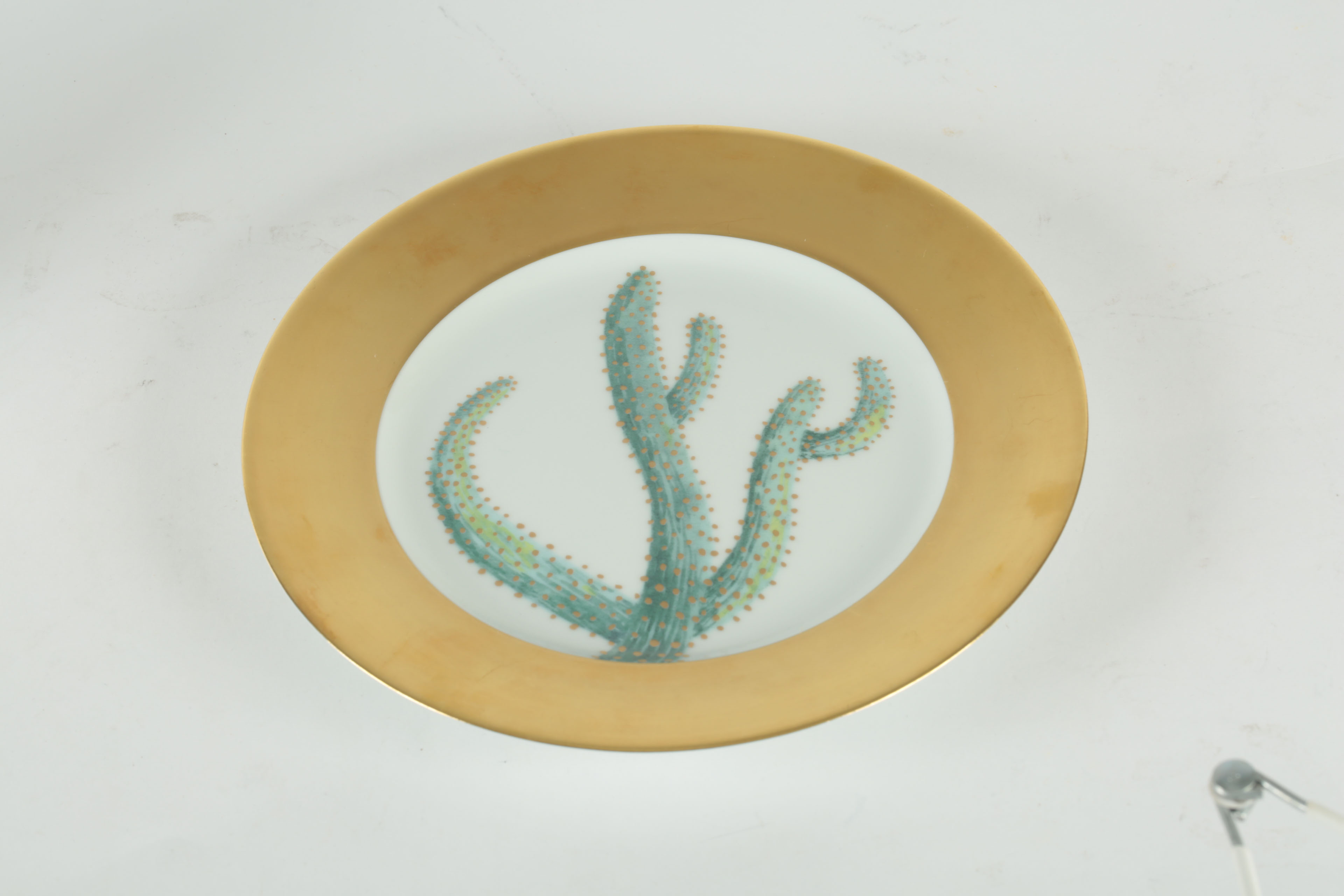Hilton McConnico Daum Limoges Cacti Plates