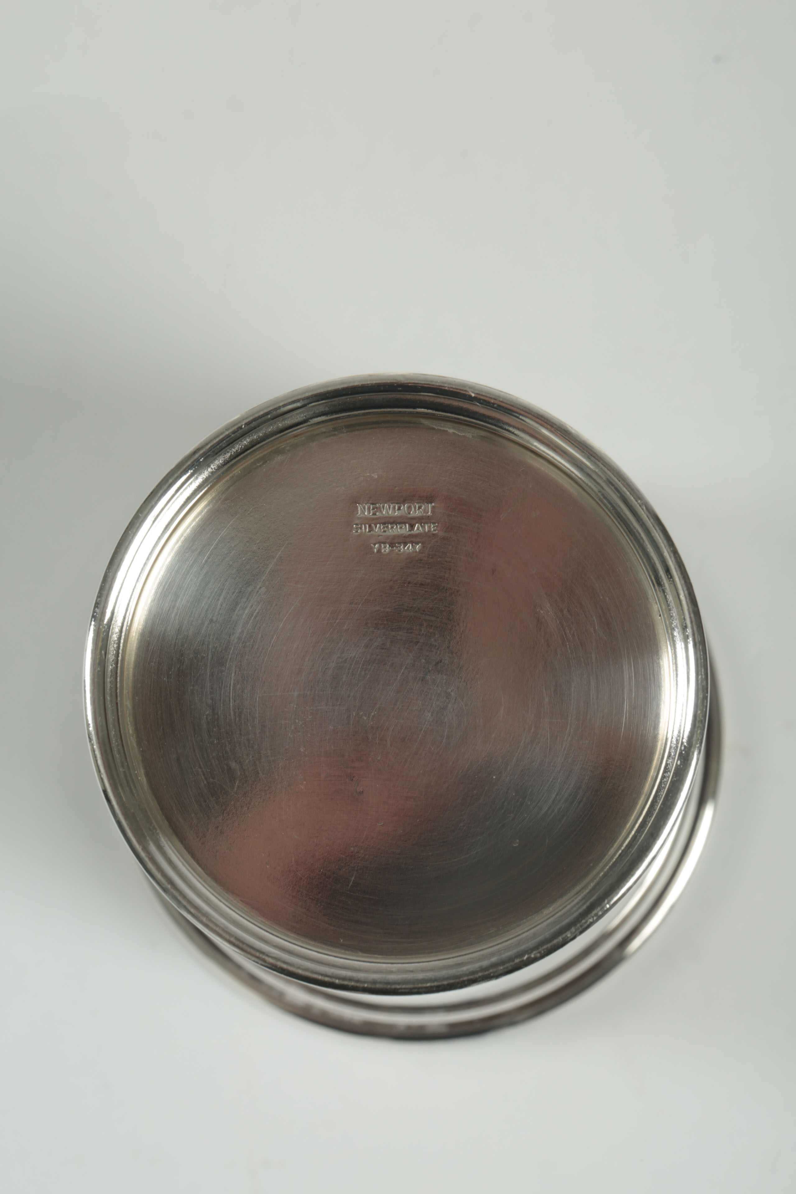 Set of Monogrammed Silver Plated Cups