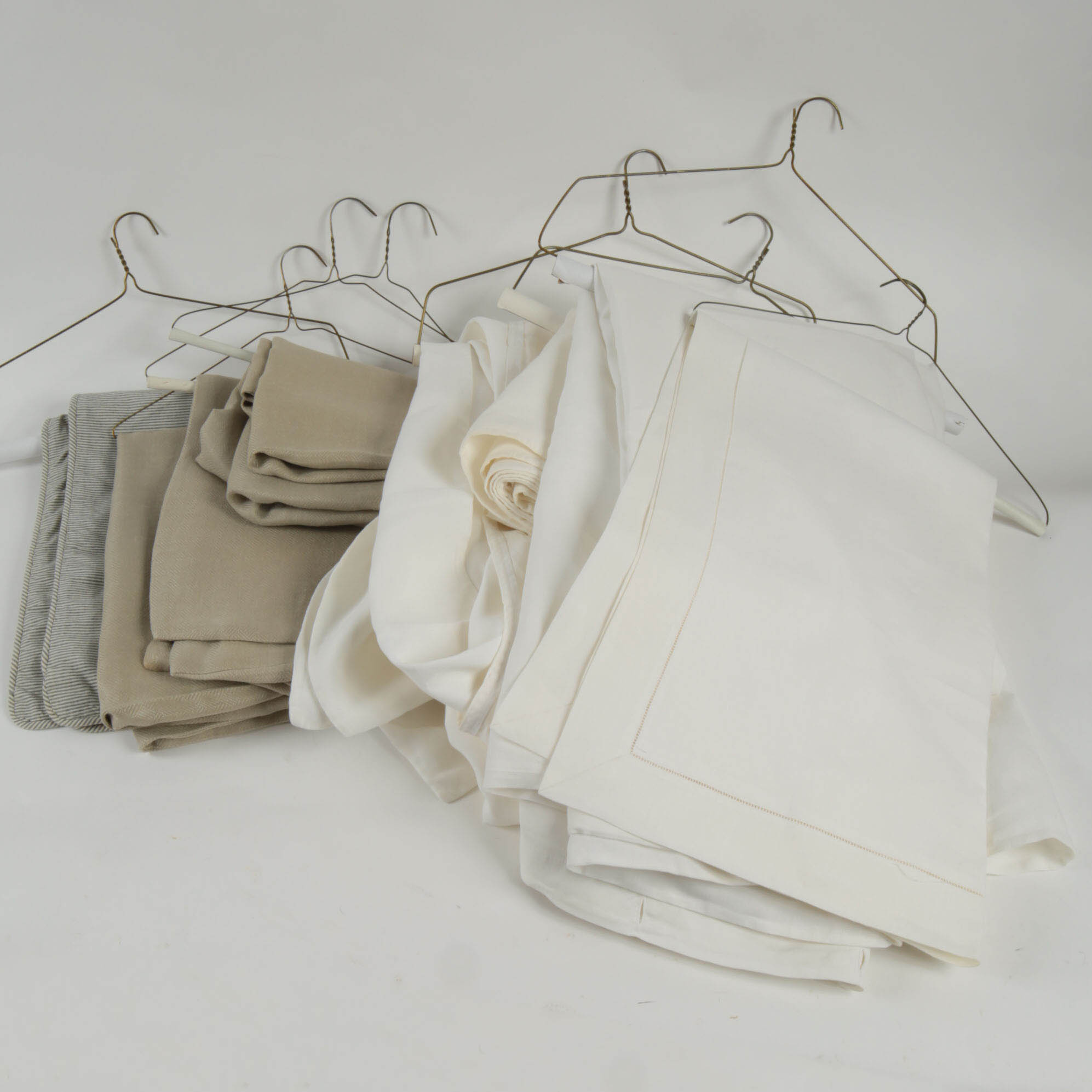 White and Taupe Linen Collection