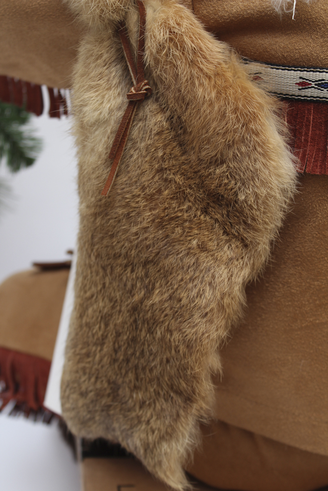 Sitting Santa with Native American Style Attire by Dee Cash