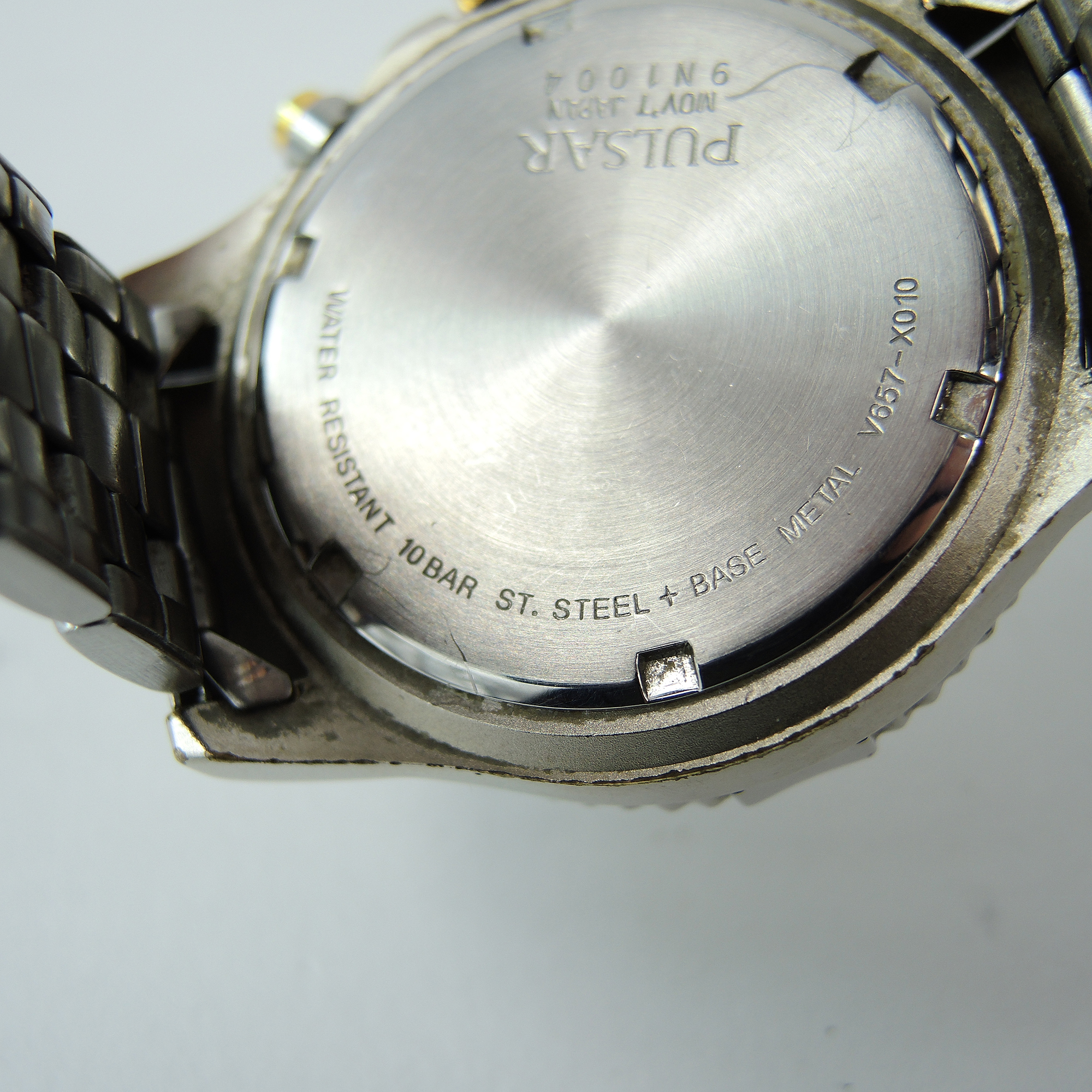 Pulsar Chronograph Date 100m Stainless Steel Watch