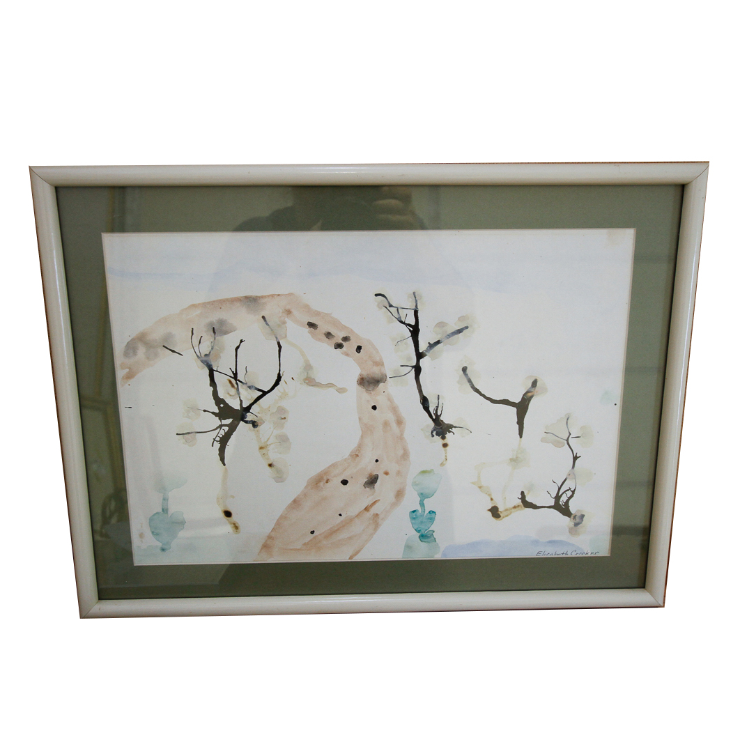 Elizabeth Crocker Child's Watercolor Painting