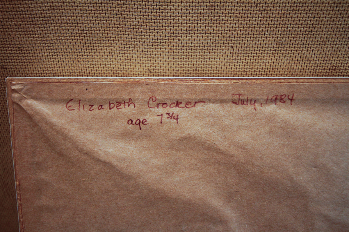 Elizabeth Crocker Child's Watercolor Painting