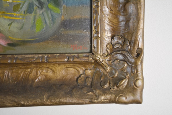 Martin Rettig Original Oil Painting of Floral Still Life