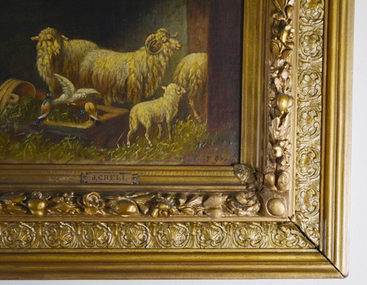 Johanna Grell Original Oil Painting "Sheep"
