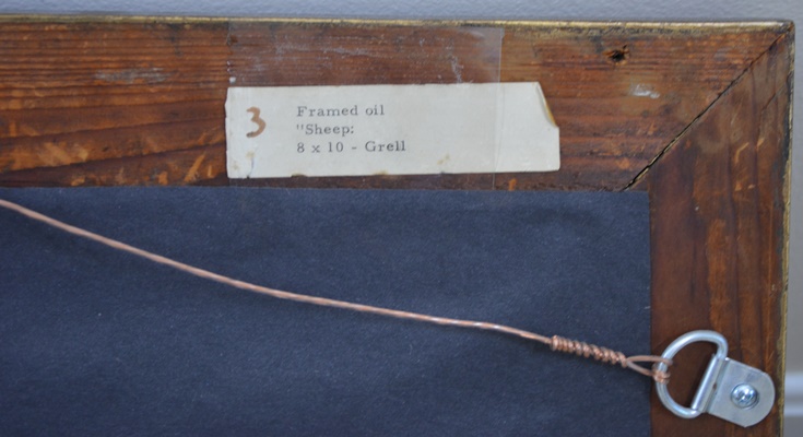 Johanna Grell Original Oil Painting "Sheep"