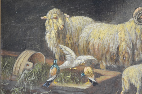 Johanna Grell Original Oil Painting "Sheep"