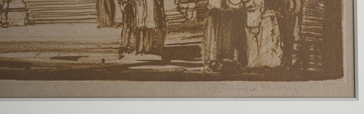 Richard F. Voell Etching of Palace of the Popes