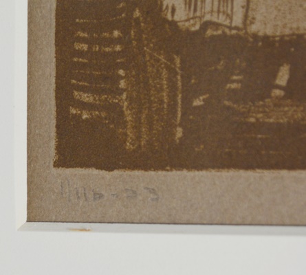 Richard F. Voell Etching of Palace of the Popes