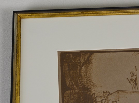 Richard F. Voell Etching of Palace of the Popes