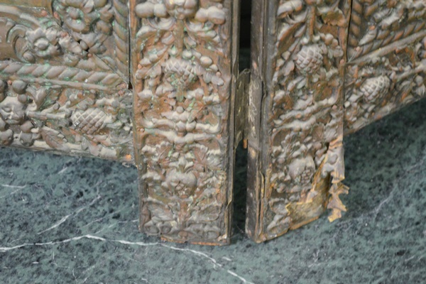 Victorian Bronze Relief Fireplace Screen