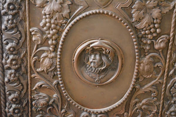 Victorian Bronze Relief Fireplace Screen