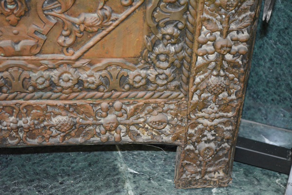 Victorian Bronze Relief Fireplace Screen