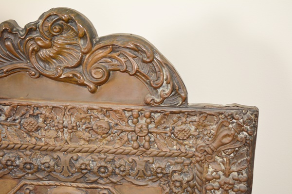 Victorian Bronze Relief Fireplace Screen