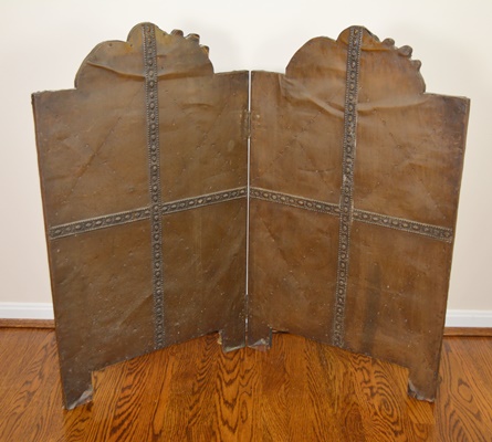 Victorian Bronze Relief Fireplace Screen