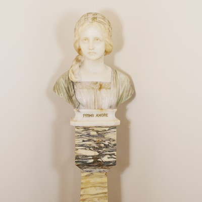 Giuseppe (Professor) Bessi Alabaster Bust "Primo Amore"