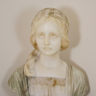 Giuseppe (Professor) Bessi Alabaster Bust "Primo Amore"