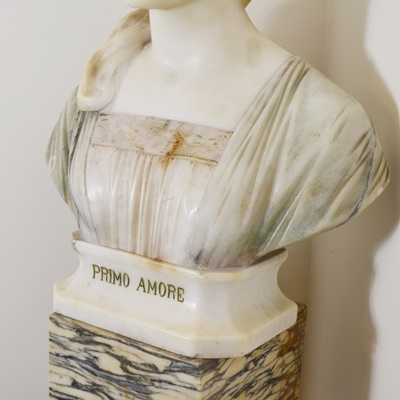 Giuseppe (Professor) Bessi Alabaster Bust "Primo Amore"