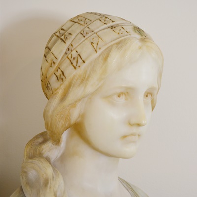 Giuseppe (Professor) Bessi Alabaster Bust "Primo Amore"