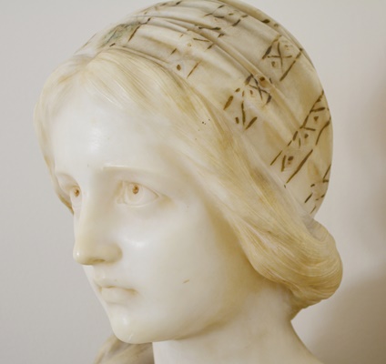 Giuseppe (Professor) Bessi Alabaster Bust "Primo Amore"