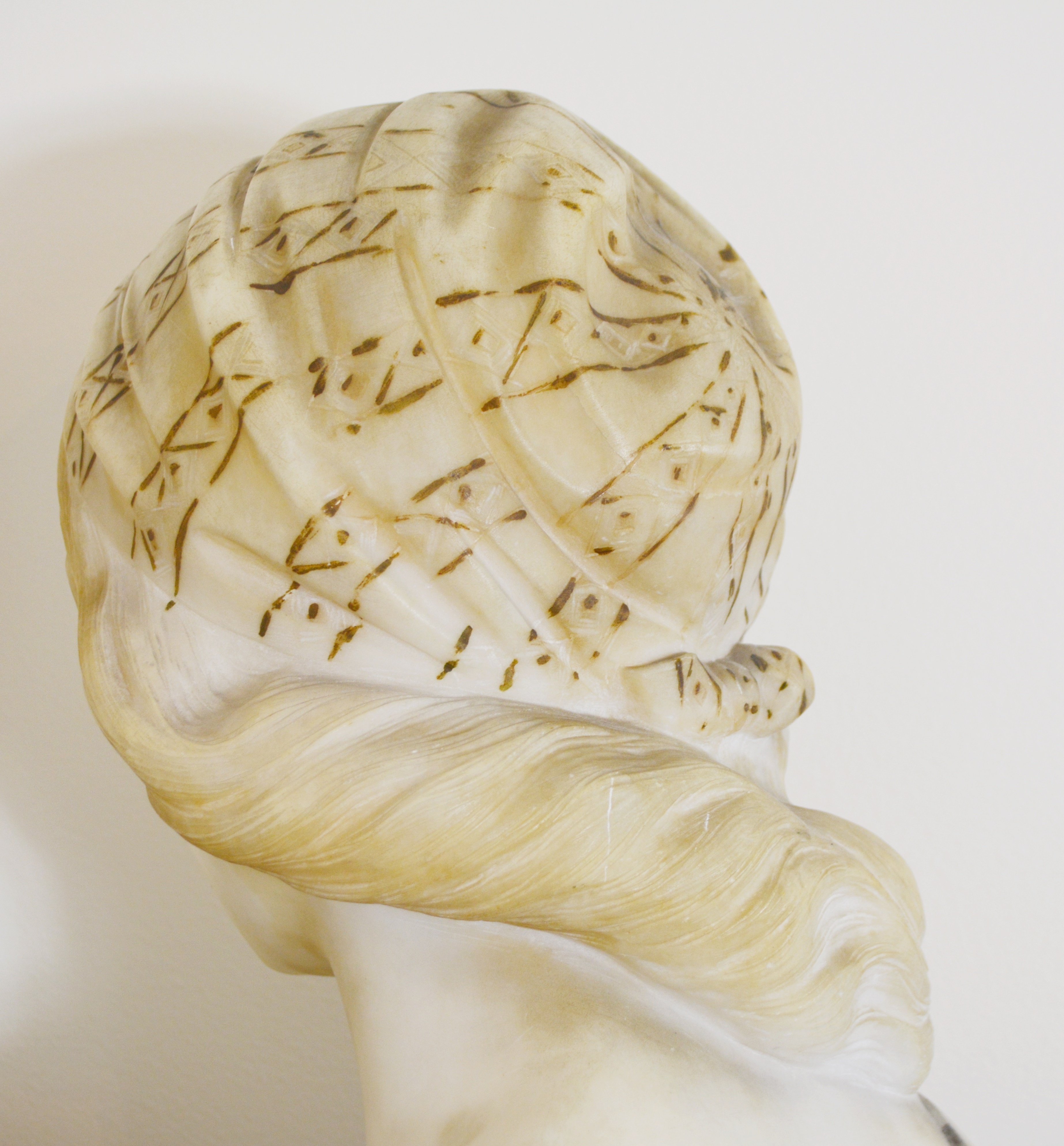 Giuseppe (Professor) Bessi Alabaster Bust "Primo Amore"