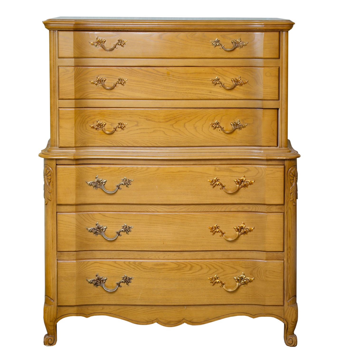 Louis XV Style Chest on Chest of Drawers by Huntley