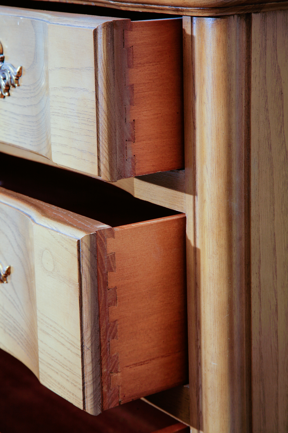 Louis XV Style Chest on Chest of Drawers by Huntley