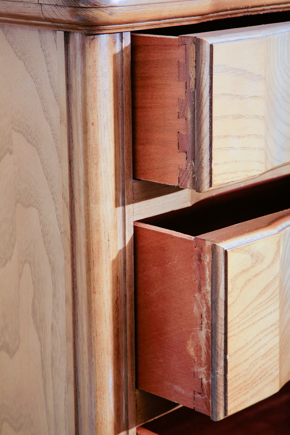 Louis XV Style Chest on Chest of Drawers by Huntley