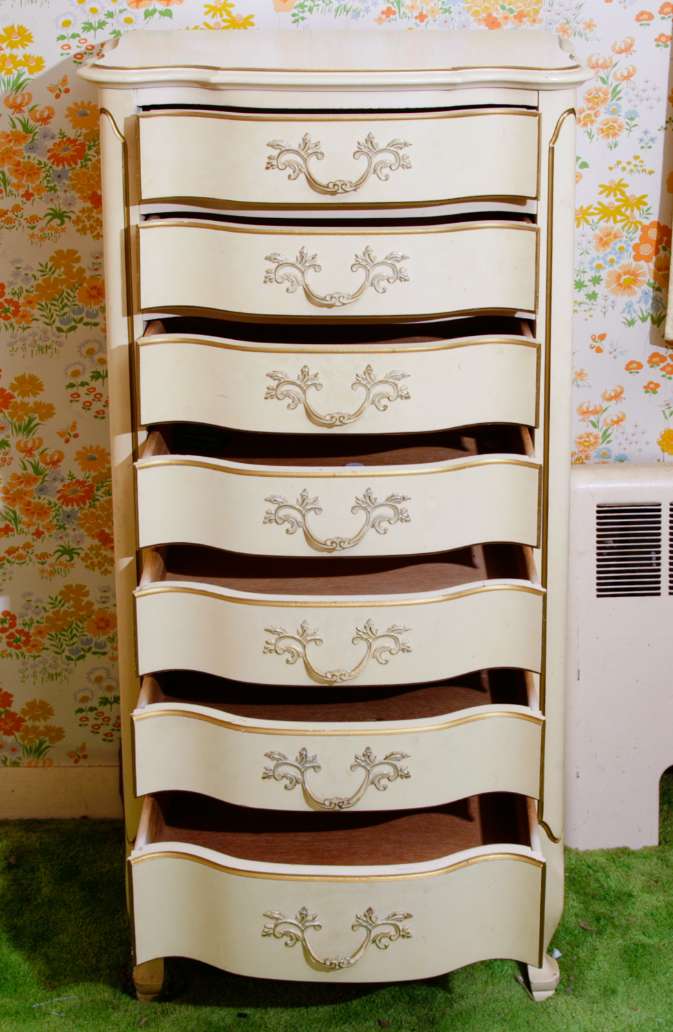 Vintage French Provincial Style Lingerie Chest