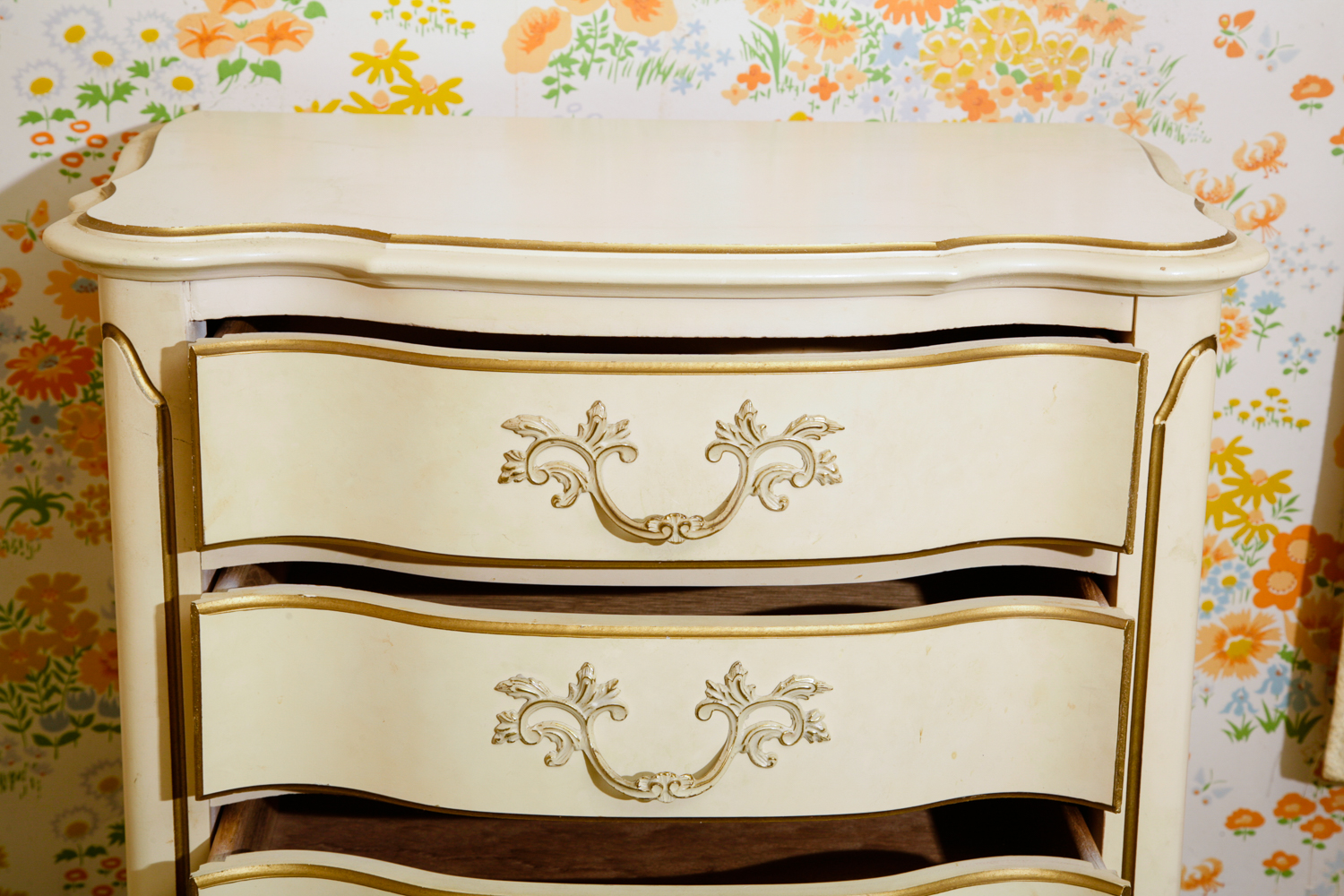 Vintage French Provincial Style Lingerie Chest