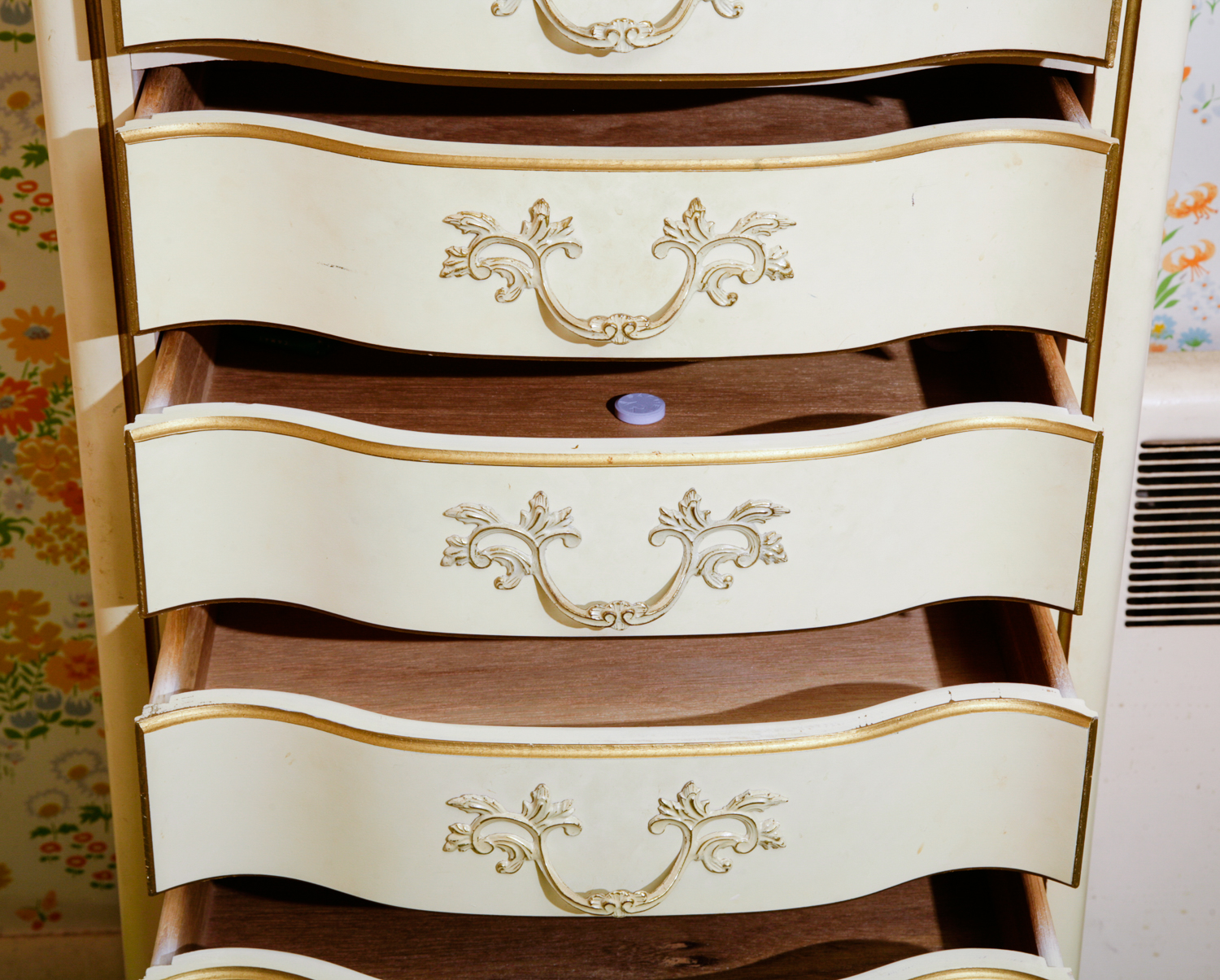 Vintage French Provincial Style Lingerie Chest