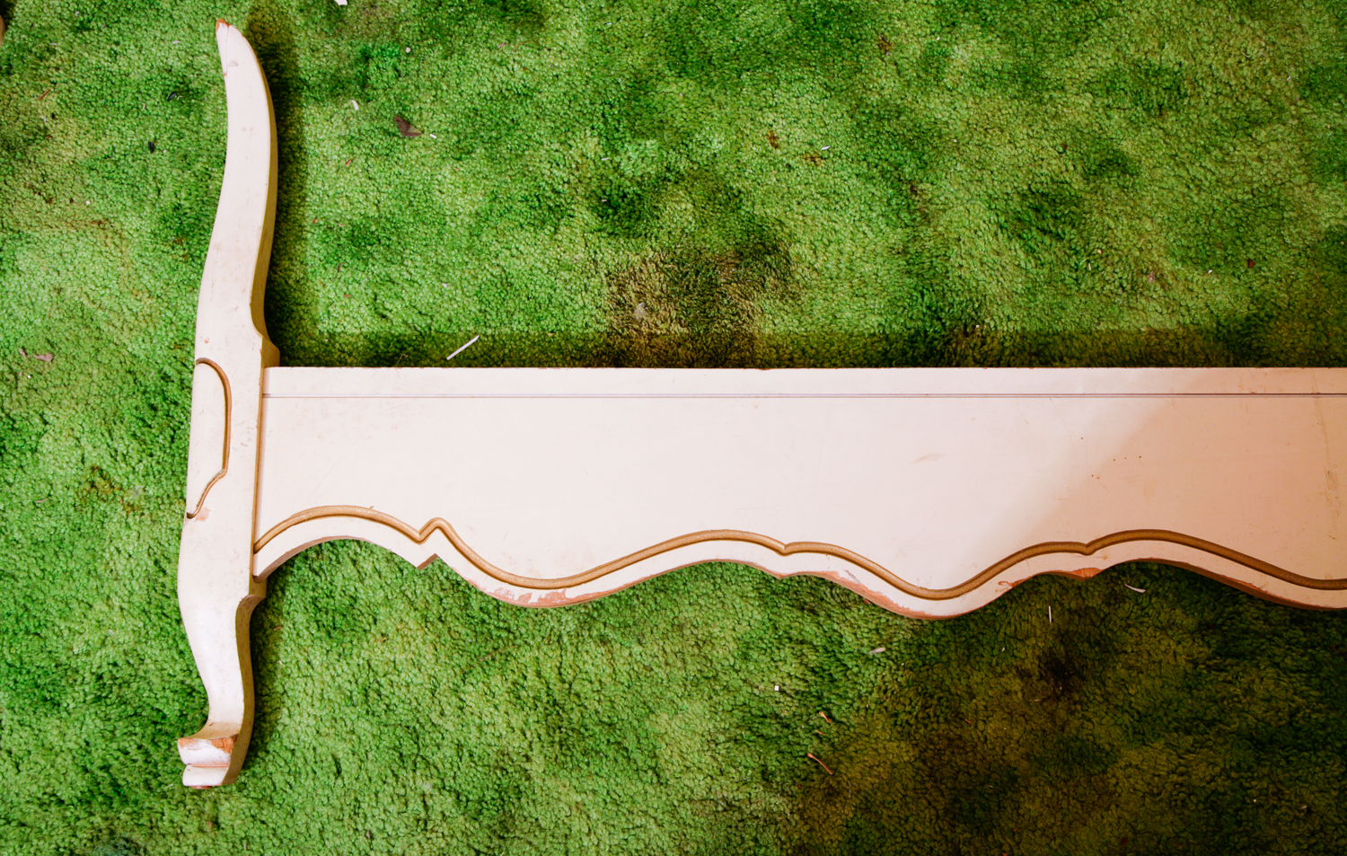 Vintage Johnson Carper Provincial Style Headboard & Footboard