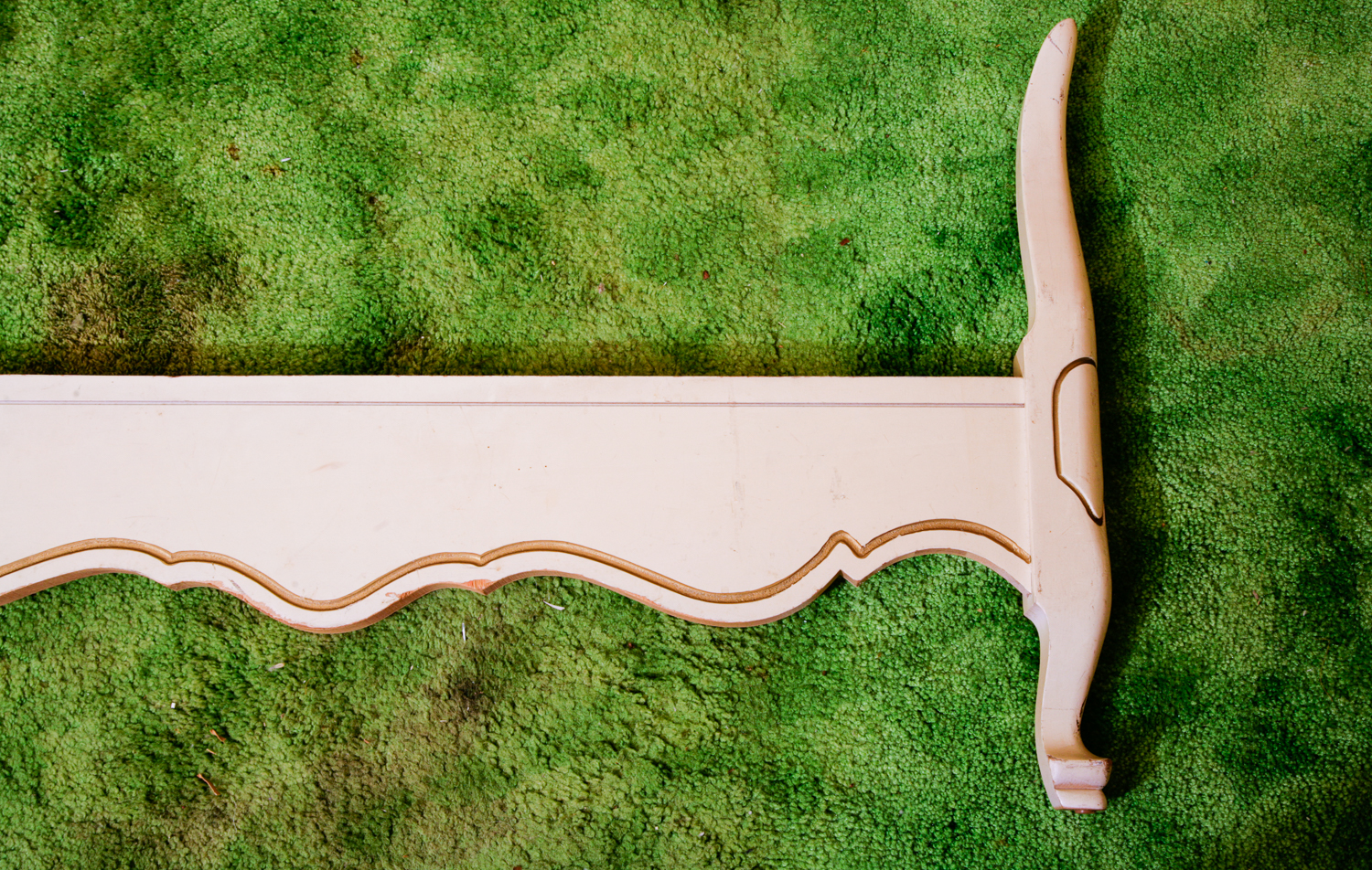 Vintage Johnson Carper Provincial Style Headboard & Footboard