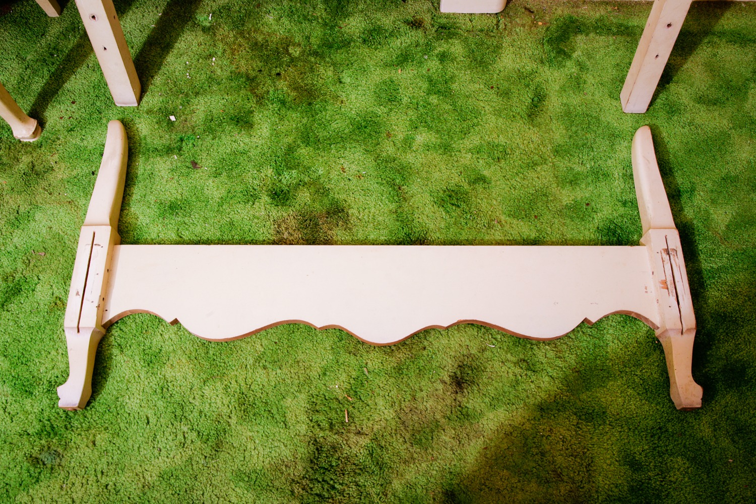 Vintage Johnson Carper Provincial Style Headboard & Footboard