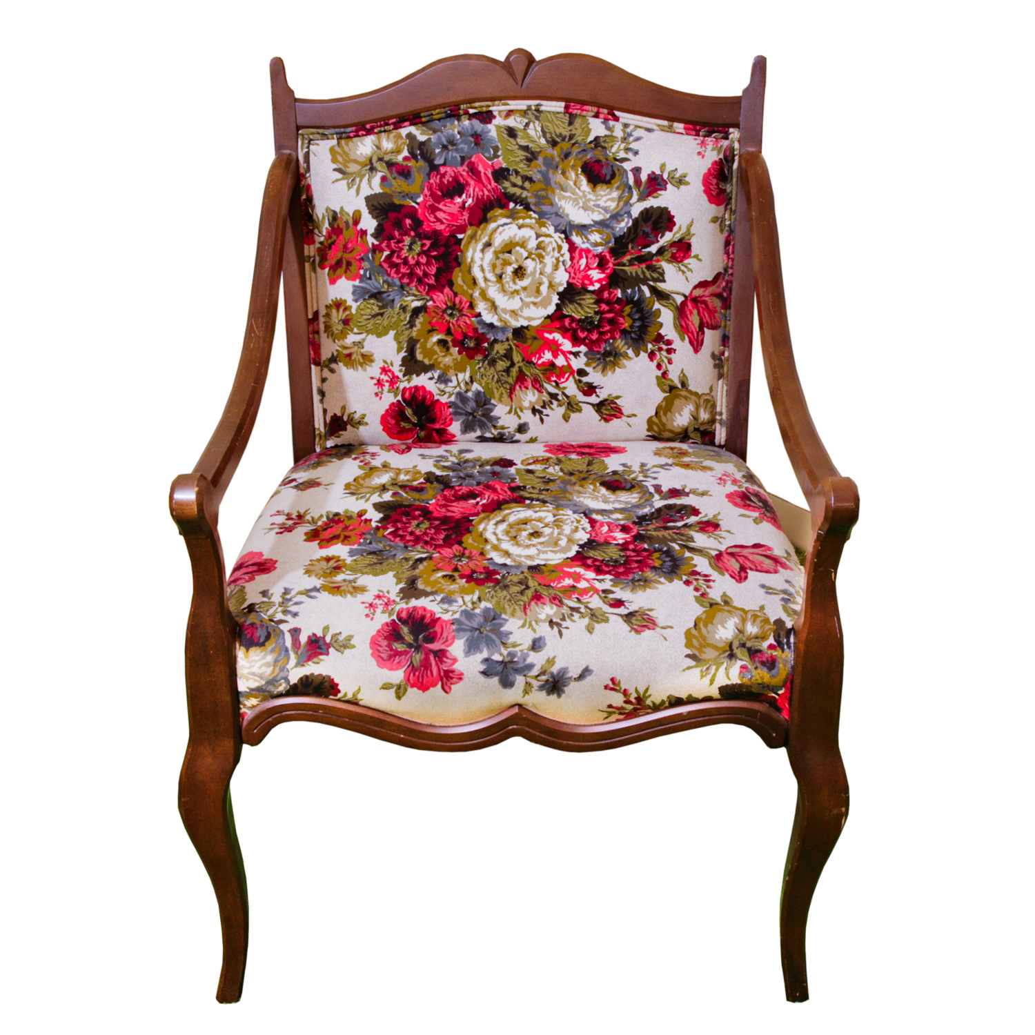 Floral Print Fauteuil by Statesville