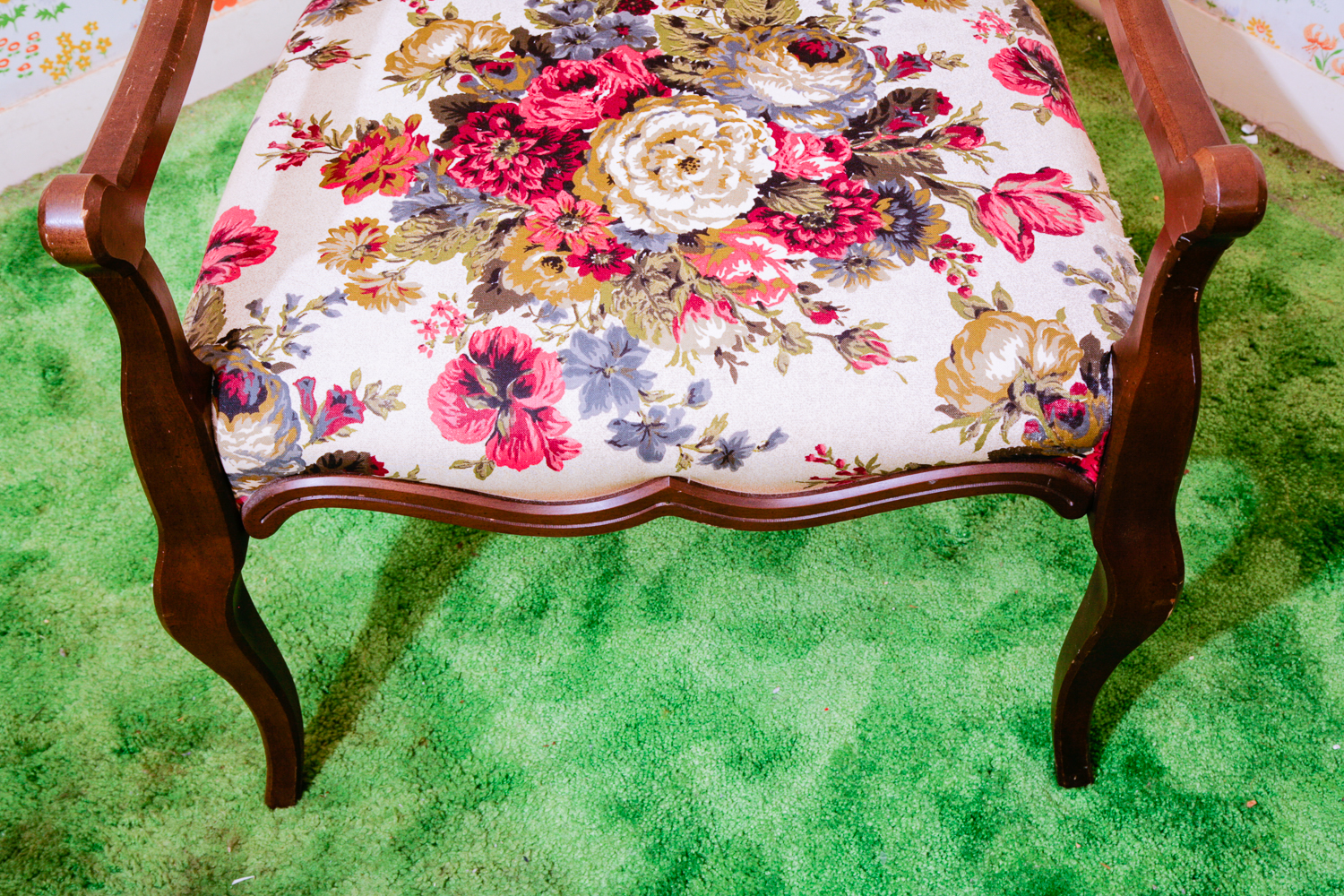 Floral Print Fauteuil by Statesville