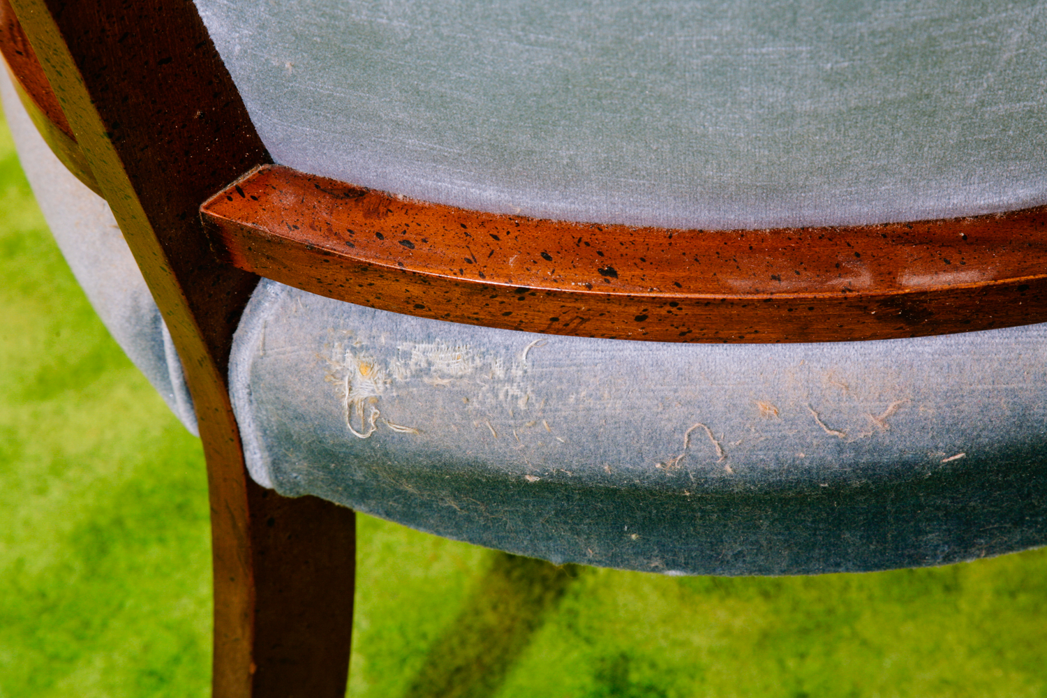 Regency Style Caned Barrel Back Chair